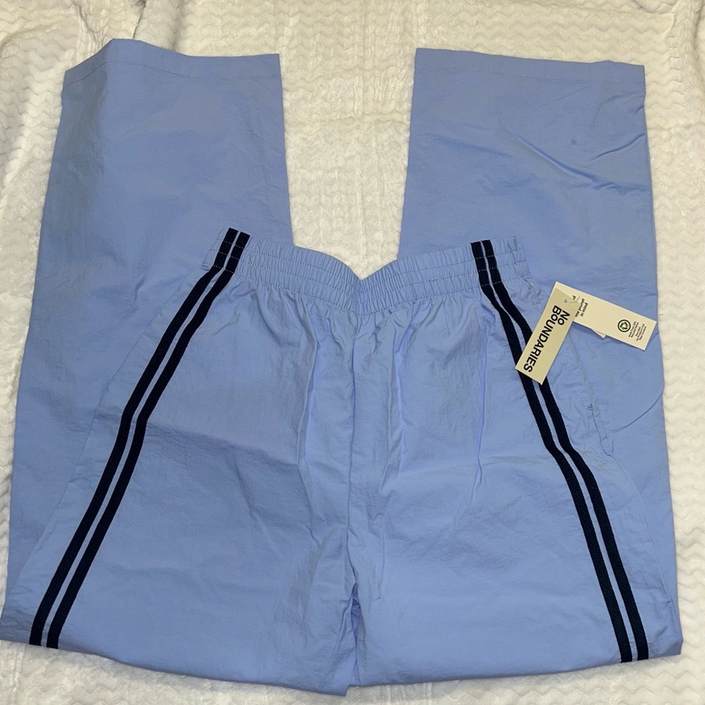 No Boundaries Nylon Side Stripe Side Snap Track Pants NWT - Picture 2 of 4